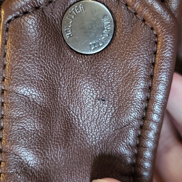 Hollister Faux leather jacket with Faux fur collar - Picture 8 of 14